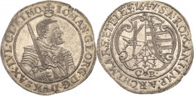 Sachsen-Kurlinie ab 1547 (Albertiner)
Johann Georg I. (1611-) 1615-1656 1/4 Taler 1647, CR-Dresden C/K 198 Kohl 169 Prachtexemplar mit feiner Patina....