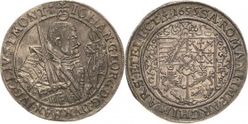 Sachsen-Kurlinie ab 1547 (Albertiner)
Johann Georg I. (1611-) 1615-1656 1/2 Taler 1655, CR-Dresden Variante mit zwei Rosetten am Ende der Av-Umschrif...