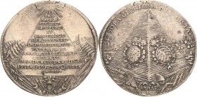 Sachsen-Kurlinie ab 1547 (Albertiner)
Johann Georg IV. 1691-1694 Taler 1694, IK-Dresden Auf seinen Tod C/K 695 Schnee 982 Davenport 7650 Rand leicht ...