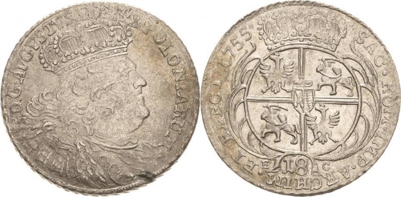 Sachsen-Kurlinie ab 1547 (Albertiner)
Friedrich August II. 1733-1763 18 Grösche...