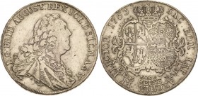 Sachsen-Kurlinie ab 1547 (Albertiner)
Friedrich August II. 1733-1763 Taler 1763, FWôF-Dresden Mit Signatur ST Kahnt 541 a Schnee 1047 Davenport 2676 ...