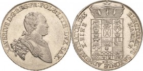 Sachsen-Kurlinie ab 1547 (Albertiner)
Xaver 1763-1768 Taler 1765, EDC-Dresden Kahnt 1021 Buck 56 Schnee 1055 Davenport 2678 Fast vorzüglich/vorzüglic...
