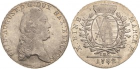 Sachsen-Kurlinie ab 1547 (Albertiner)
Friedrich August III. 1763-1806 Taler 1782, IEC-Dresden Kahnt 1081 Buck 159 Schnee 1079 Davenport 2695 Prachtex...
