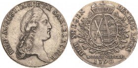 Sachsen-Kurlinie ab 1547 (Albertiner)
Friedrich August III. 1763-1806 Taler 1790, IEC-Dresden Ausbeute Kahnt 1084 Buck 162 Schnee 1087 Müseler 51.1.4...