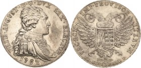 Sachsen-Kurlinie ab 1547 (Albertiner)
Friedrich August III. 1763-1806 2/3 Taler 1792, IEC-Dresden Vikariat Kahnt 1160 Buck 184 Fast prägefrisch/präge...