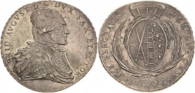 Sachsen-Kurlinie ab 1547 (Albertiner)
Friedrich August III. 1763-1806 Taler 1797, IEC-Dresden Ausbeute Kahnt 1091 Buck 199 Schnee 1094 Müseler 56.1.4...