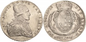 Sachsen-Kurlinie ab 1547 (Albertiner)
Friedrich August III. 1763-1806 Taler 1800, IEC-Dresden Ausbeute Kahnt 1092 Buck 212 b Davenport 2703 Selten. V...