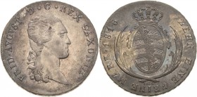 Sachsen-Kurlinie ab 1547 (Albertiner)
Friedrich August I. 1806-1827 Taler 1816, IGS-DresdenKahnt 1208  Kahnt 417  AKS 12  Jaeger 12 Davenport 854 Fei...