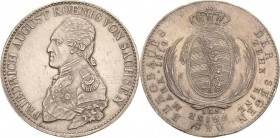 Sachsen-Kurlinie ab 1547 (Albertiner)
Friedrich August I. 1806-1827 Taler 1819, IGS-Dresden Ausbeute Kahnt 1218 Kahnt 423 AKS 23 Jaeger 31 Davenport ...