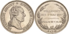 Sachsen-Kurlinie ab 1547 (Albertiner)
Friedrich August I. 1806-1827 Taler 1827, S-Dresden Auf seinen Tod Kahnt 1263 Kahnt 429 AKS 55 Jaeger 44 Davenp...