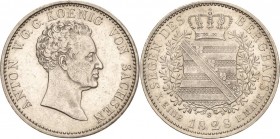 Sachsen-Kurlinie ab 1547 (Albertiner)
Anton 1827-1836 Taler 1828, S-Dresden Mohrenkopf. Ausbeute AKS 65 Jaeger 55 Kahnt 434 Davenport 866 Müseler 56....