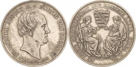 Sachsen-Kurlinie ab 1547 (Albertiner)
Friedrich August II. 1836-1854 Taler 1854, F-Dresden Ausbeute. Auf seinen Tod AKS 118 Jaeger 95 Kahnt 453 Daven...