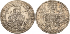 Sachsen-Ernestiner-Gesamthaus 1547-1573
Johann Wilhelm 1567-1573 Taler 1573, Zainhaken-Saalfeld Koppe 364 c Schnee 165 Davenport 9762 Slg. Merseburge...