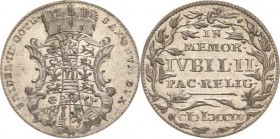 Sachsen-Gotha (Gotha-Altenburg)
Friedrich III. 1732-1772 Groschen 1755, Gotha 200 Jahre Religionsfrieden Steguweit 279 Slg. Merseburger 3240 Slg. Whi...