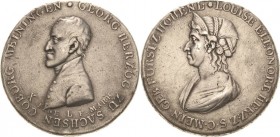 Sachsen-Meiningen
Bernhard Erich Freund 1803-1866 Taler o.J (1803), L-Saalfeld Auf den Tod seines Vaters Georg I. am Weihnachtsfest 1803. Brustbild G...