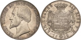 Sachsen-Coburg-Gotha
Ernst II. 1844-1893 Taler 1852, F-Dresden AKS 102 Jaeger 287 Kahnt 495 Davenport 825 Sehr schön-vorzüglich