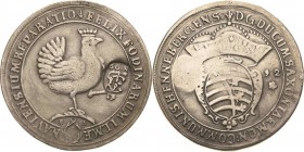Sachsen-Henneberg
Gemeinschaftsprägung 1692-1702 2/3 Taler 1692, BA-Ilmenau Ausbeute der Grube in Ilmenau. Mit Gegenstempel des Fränkischen Kreises H...