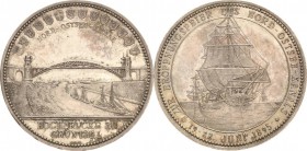 Schleswig-Holstein Medaillen
 Silbermedaille 1895 (Lauer) Eröffnungsfeier Nord-Ostsee-Kanal. Hochbrücke bei Grünthal / Ein unter Segeln fahrendes Sch...