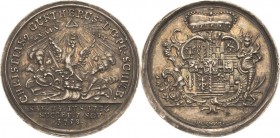 Schwarzburg-Sondershausen
Christian Günther 1758-1794 Silbermedaille 1758 (Werner) Regierungsantritt. Bekrönter Adler mit Schwert und darum Fürstenkr...