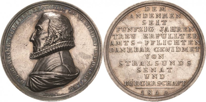 Stralsund-Stadt
 Silbermedaille 1812 (Loos) 50-jähriges Amtsjubiläum von Predig...