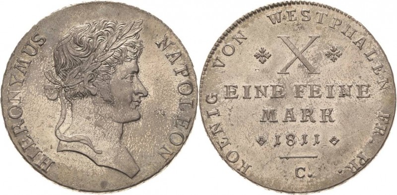 Westfalen-Königreich
Hieronymus Napoleon 1807-1813 Taler 1811, C-Kassel Mit län...