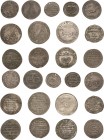 Sachsen
Lot-13 Stück Sammlung von Sächsischen Sterbemünzen. Darunter: Sachsen-Johann Georg III. 1/6 Taler, Doppelgroschen und Groschen 1691. Sachsen-...