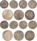 Sachsen
Lot-7 Stück Interessantes Lot von Ernestiner Silbermünzen des 17. und 18. Jahrhunderts zu verschiedenen Anlässen. Darunter: Sachsen-Gotha- 1/...