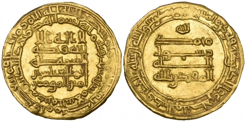 Abbasid, al-Muqtadir (295-320h), dinar, Madinat al-Salam 306h, 4.28g (Bernardi 2...
