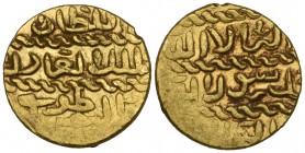Burji Mamluk, Tumanbay (906h), dinar, mint and date (906h) off flan, 3.36g (Balog 866), small scrape on obverse, good very fine and rare

Estimate: ...
