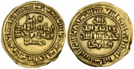 Najjahid, Jayyash b. al-Mu‘ayyad (fl 465-482h), dinar, Zabid 482h, 2.33g (Album 1074), good very fine and a very rare date for this ruler

Estimate:...