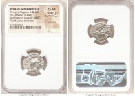 Cnaeus Pompeius Magnus (Pompey the Great) (48 BC). AR denarius (19mm, 3.84 gm, 8h). NGC Choice VF 4/5 - 2/5, scratches. Posthumous issue of uncertain ...