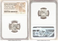 Marc Antony and Octavian, as Imperators and Triumvirs (43-33 BC). AR denarius (20mm, 3.78 gm, 3h). NGC Choice VF 3/5 - 4/5. Military mint traveling wi...