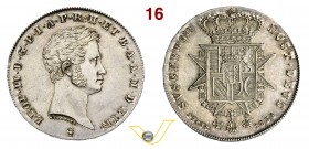 FIRENZE - LEOPOLDO II DI LORENA (1824-1859) Mezzo Francescone 1834. Pag. 125 Ag g 13,60 Molto rara SPL÷FDC