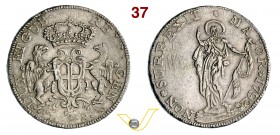 GENOVA - DOGI BIENNALI, III fase (1637-1797) 8 Lire 1792. MIR 308/1 Ag g 33,34 BB+