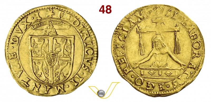 MANTOVA - FEDERICO II GONZAGA (1519-1540) Scudo d'oro del Sole. D/ Stemma sormon...