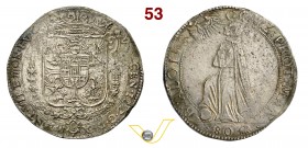 MANTOVA - VINCENZO II GONZAGA (1626-1627) Mezzo Ducatone da 80 Soldi. D/ Stemma coronato R/ Il B. Luigi genuflesso, in adorazione. MIR 627 Ag g 15,17 ...