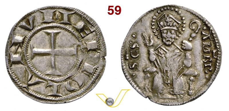 MILANO - PRIMA REPUBBLICA (1250-1310) Ambrosino o Grosso da 8 Denari. Bellesia 1...