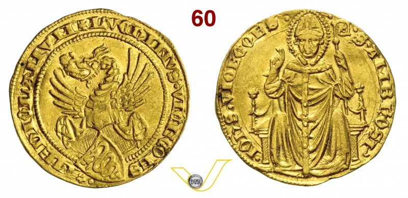 MILANO - LUCHINO e GIOVANNI VISCONTI (1339-1349) Fiorino. D/ Scudo inclinato sor...