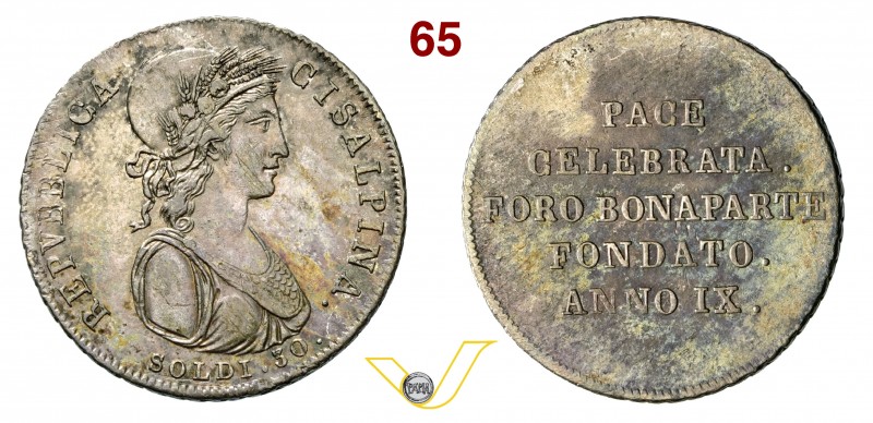 MILANO - REPUBBLICA CISALPINA (1800-1802) 30 Soldi A. IX (1800-1801) Pag. 9 Ag g...