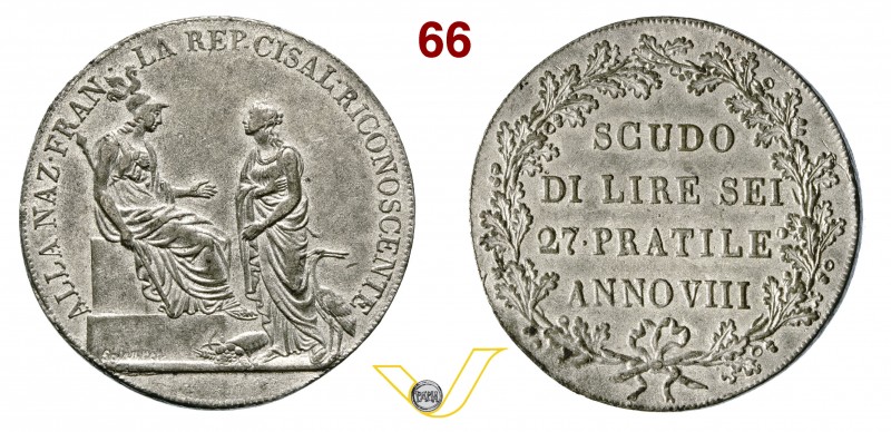 MILANO - REPUBBLICA CISALPINA (1800-1802) Scudo da 6 Lire A. VIII (1799-1800) g ...