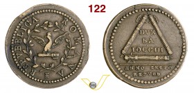 ROMA - PRIMA REPUBBLICA ROMANA (1798-1799) 2 Baiocchi A. VI. Gig. 1a Cu g 14,19 Molto rara • Un paio di colpi al bordo BB+