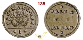 VENEZIA - MONETAZIONE ANONIMA (1626-1797) Soldo s.d. per la Dalmazia e Albania. D/ DALMA ET ALBAN su tre righe R/ Leone di San Marco. MIR 428/2 Cu g 3...
