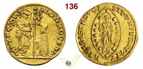 VENEZIA - ALVISE MOCENIGO II (1700-1709) Zecchino. D/ San Marco consegna il vessillo al Doge, genuflesso R/ Il Redentore entro ellisse. Paolucci 2 Au ...