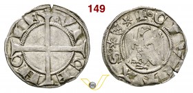 VICENZA - COMUNE, Bailardino Nogarola Podestà (XIII-XIV Secolo) Grosso aquilino (dopo il 1318) D/ Aquila R/ Croce intersecante la legenda. MIR 335 Ag ...