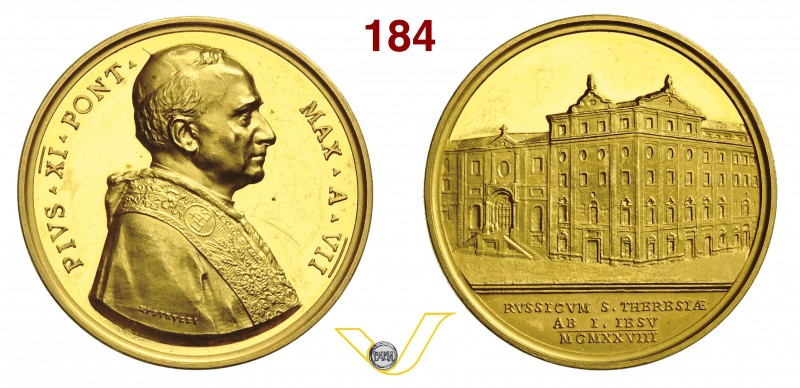 PIO XI (1922-1939) Med. 1928 A. VII per il Pontificio Collegio Russo. Cusumano-M...