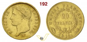 NAPOLEONE I, Imperatore (1804-1814) 20 Franchi 1812 Roma. Pag. 92 Au Rara • Sigillata buon BB da Ranieri