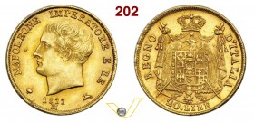 NAPOLEONE I, Imperatore (1804-1814) 20 Lire 1811 Milano. Pag. 21 Au • In slab NGC MS62; esemplare di ottima conservazione SPL÷FDC