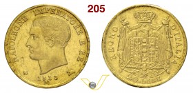 NAPOLEONE I, Imperatore (1804-1814) 20 Lire 1813 Milano “puntali sagomati”. Pag. 23a Au • Sigillata bel BB da Ranieri