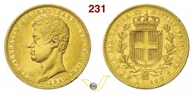 CARLO ALBERTO (1831-1849) 100 Lire 1840 Torino. MIR 1043l Pag. 150 Au g 32,20 Rara • Colpetti BB