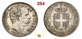 UMBERTO I (1878-1900) 5 Lire 1878 Roma. Pag. 589 MIR 1099a Ag g 24,94 Rara BB+